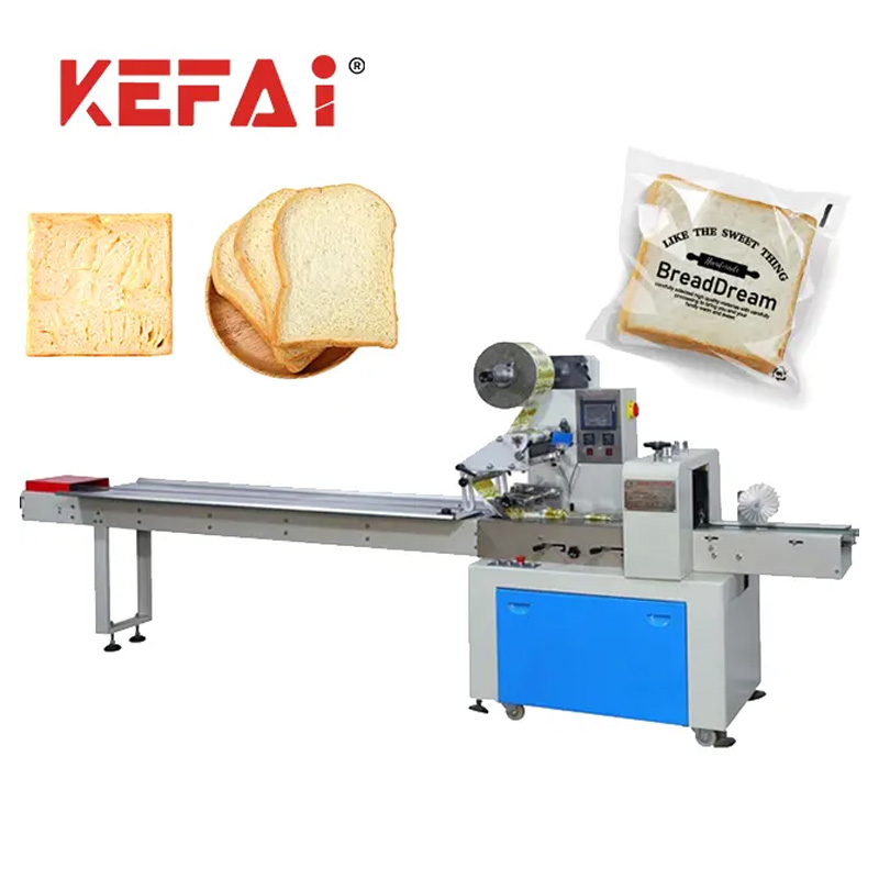 Máy đóng gói bánh mì KEFAI Flowpack